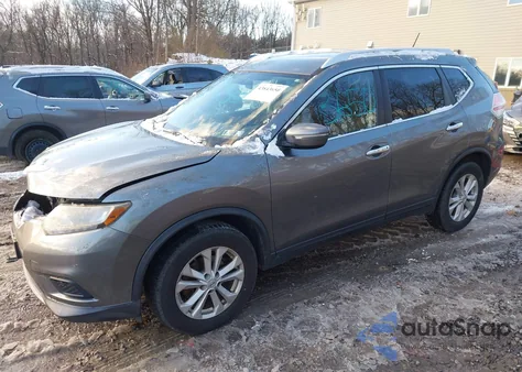 2015 Nissan Rogue Sv z USA, uszkodzony, nr VIN KNMAT2MV2FP535876